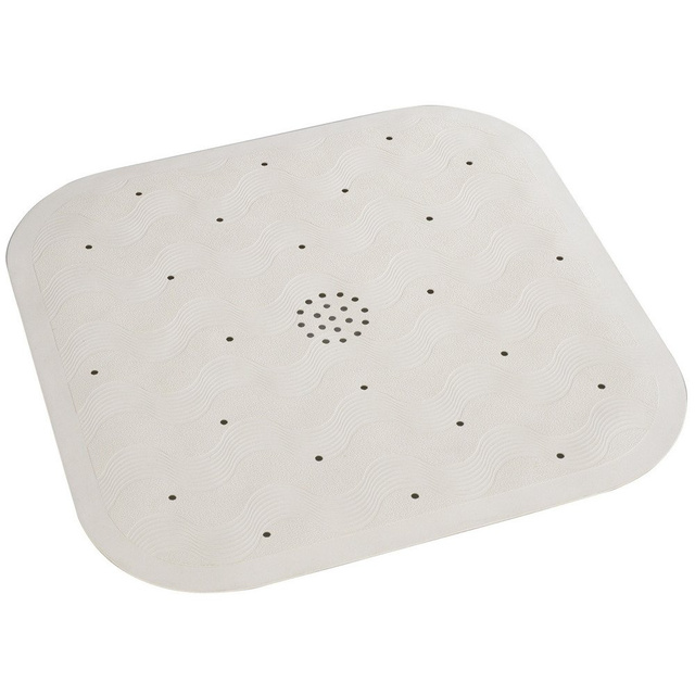 Covoare antiderapante pentru cada NATURAL RUBBER, 45 x 45 cm, bej