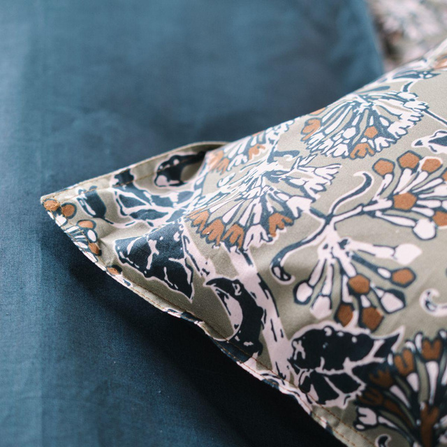 Lenjerie de pat din bumbac cu Deco Pattern, reversibila, 220 x 240 cm