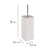 Recipient pentru perie CORDOBA + perie WC, WENKO, alb