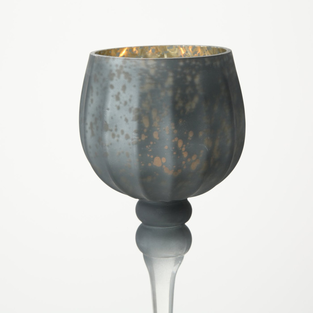 Set 3 sfeșnice
din sticlă,
gri inchis