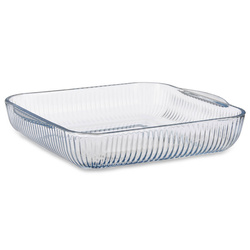 Tava de copt pentru o persoana, sticla canelata