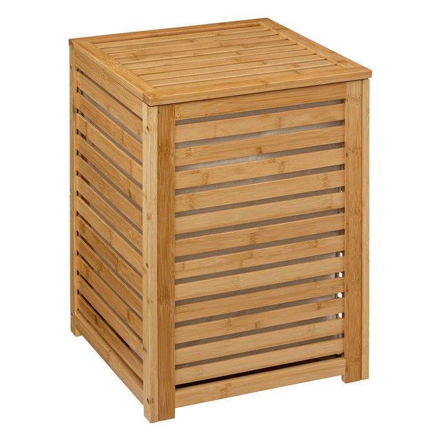 Coș pentru rufe Sicela din bambus, 40 x 40 x 58 cm