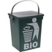Recipient pentru deșeuri organice cu logo BIO, cu mânere, 5 l
