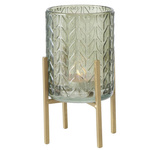 Suport
lumanare Bolito,
din sticla, 8 cm,
verde deschis