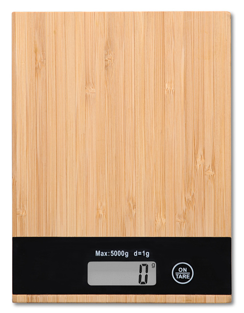 Cantar de bucatarie electronic, maximum 5 kg, bambus, KESPER