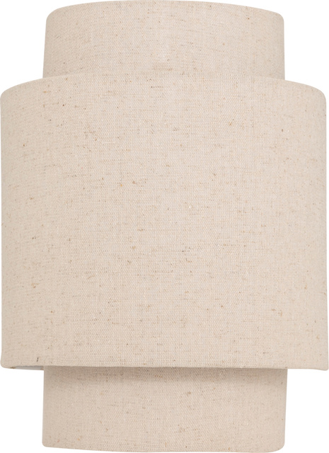 Aplica de perete NAHEL cu abajur textil în culoarea inului, înălțime 27 cm