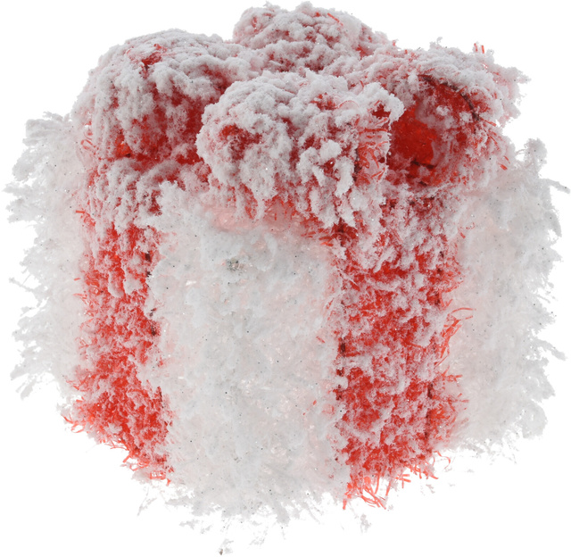 Decorațiune luminoasă cu zăpadă artificială, 3 cadouri