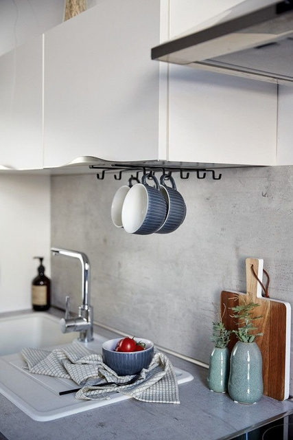 Suport pahare pentru dulap, 10 carlige, WENKO