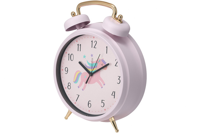 Ceas deșteptător pentru copii SAFI, Ø 24 cm, roz