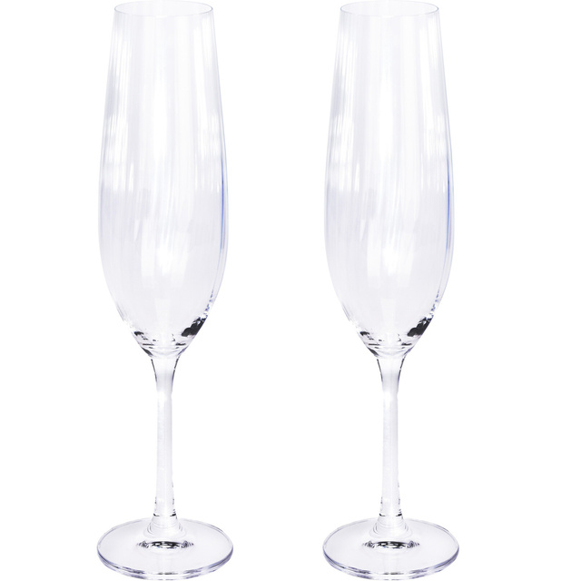 Pahare de sampanie, in relief, 2 bucati