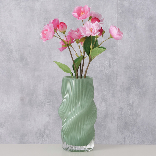 Vază din sticlă zdrobită, formă VERESE, 30 cm