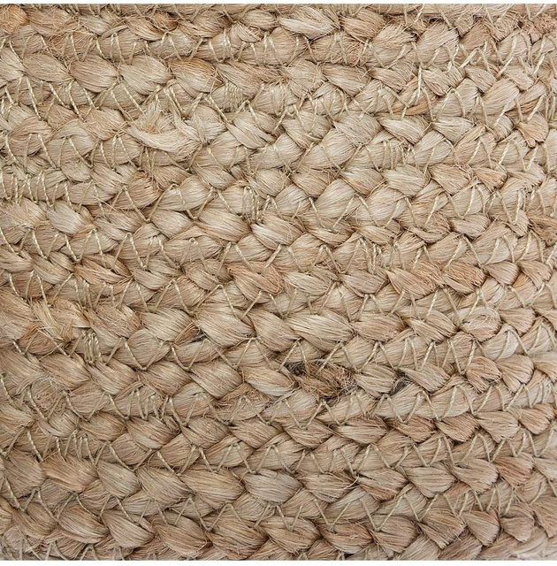 Coșuri de depozitare din iută, rotunde, 3 buc