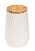 Recipiente de bucatarie din ceramica DIAMOND, capac bambus, 3 x 0,6 l, WENKO
