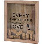 Cutie din lemn pentru dopuri, 20 x 25,5 cm, model decorativ