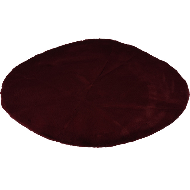 Covor rotund pentru salon din blană artificială moale, Ø 80 cm