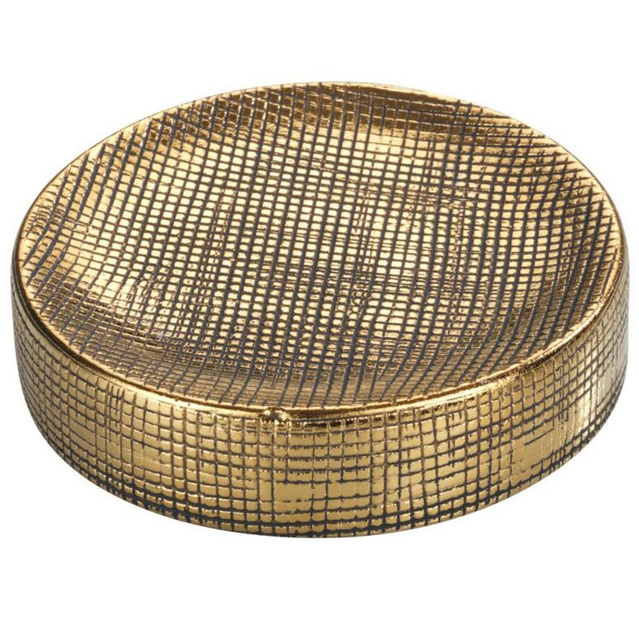 Săpuniera din ceramică RIVARA, auriu, WENKO