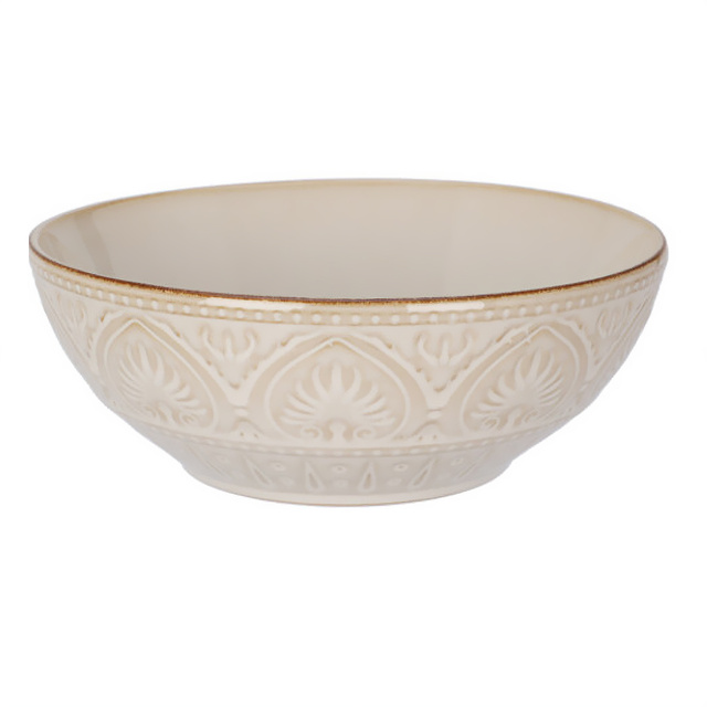 Vas din ceramică cu model canelat, 1060 ml