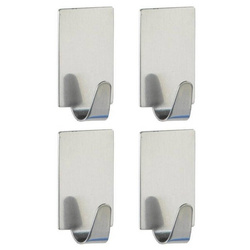 Cârlig de baie autocolant, lucios - 4 bucăți în set, WENKO