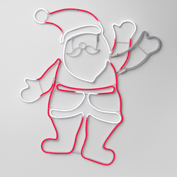 Decorațiune de Crăciun LED, Moș Crăciun, 55 x 61 cm