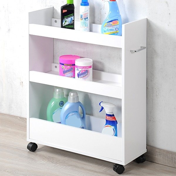 Raft de bucatarie, mobil pe roti, 3 niveluri, KESPER