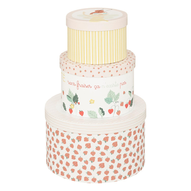 Set 3 cutii Summer, colorate, diferite marimi