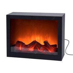 Semineu electric LED, decoratiuni de Craciun, 29 x 23 cm