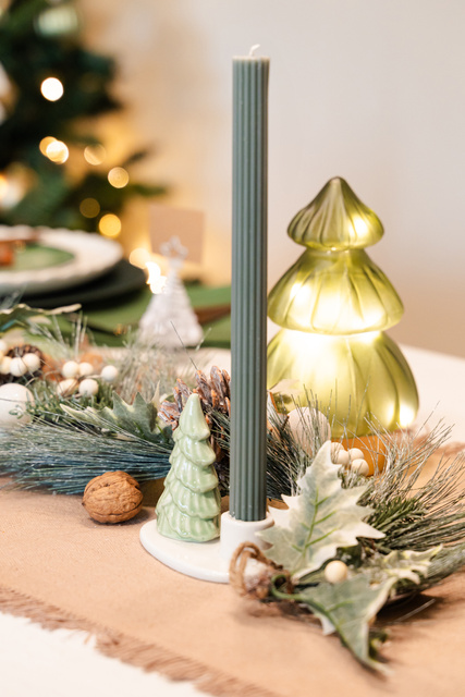 Suport pentru lumanari de Craciun, 8 cm