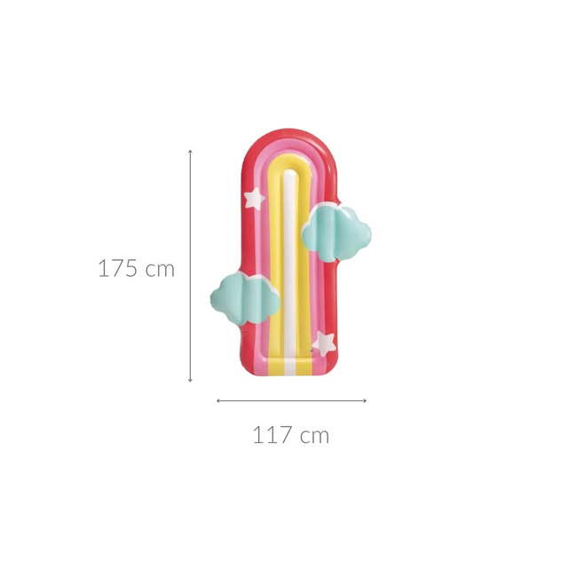 Saltea gonflabila in forma de curcubeu MATELAS