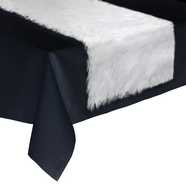 Traversa de masă din blană, 45 x 150 cm