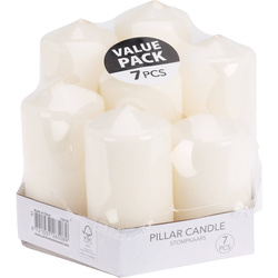 Set de lumânări de diferite înălțimi, 7 buc.