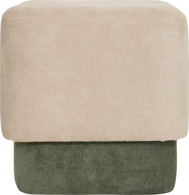 Pufă tapițată pătrată 2 în 1 DOKI, 41 x 30 x 41 cm