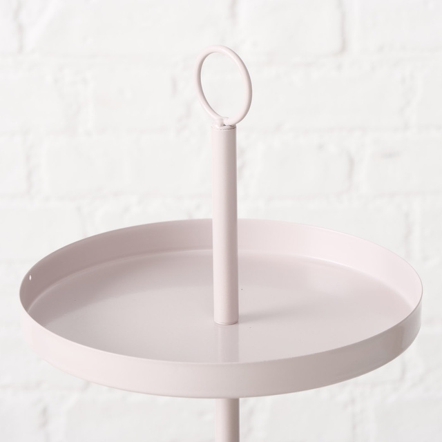 Etajeră metalică SAMINA, bej, înălțime 34 cm