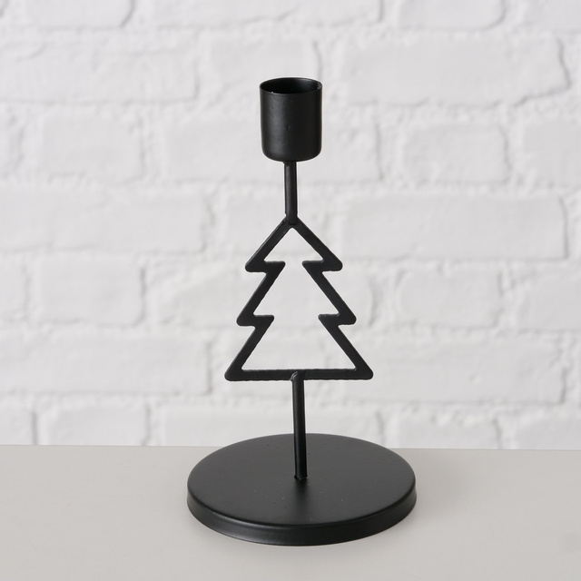 Candelabru metalic pentru o singură lumânare NORGA, înălțime 17 cm