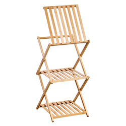 Raft din bambus cu trei polite, 67 cm