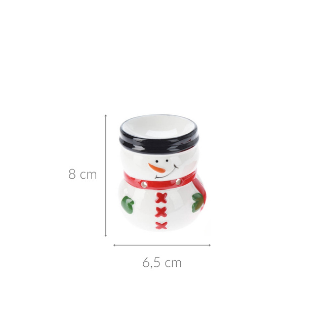 Semineu din ceramică cu lumânări parfumate, 8 cm