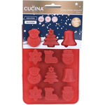 Formă pentru ciocolată, matriță pentru praline, motive de Crăciun, silicon