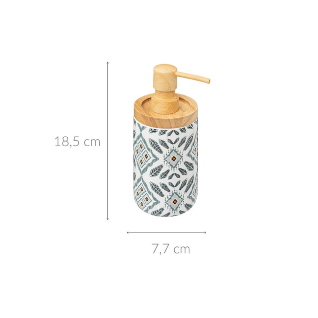 Dozator de sapun HAPACHE, model etnic, Ø 7,7 cm