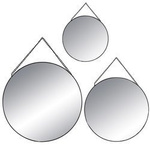 Oglinzi decorative în formă rotundă, set de trei oglinzi suspendate în diferite dimensiuni - Atmosphera Créateur d'intérieur