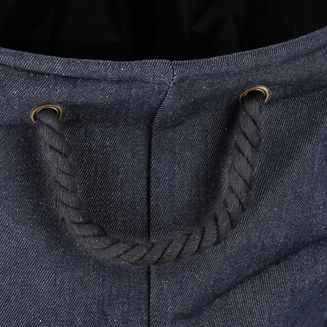 Cos de rufe DENIM, rotund, 60 L