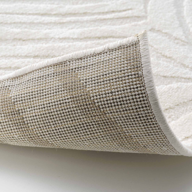 Covor de sufragerie ANKARA, bej, model frunze