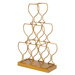 Suport pentru 6 sticle de vin, auriu, 31 x 12 x 53 cm