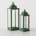 Set 2 lanterne Kent verde