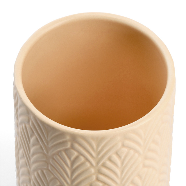 Recipient ceramic cu capac din bambus, 720 ml