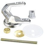 Set montare capac toaletă, balamale, oțel cromat, 12 elemente, WENKO