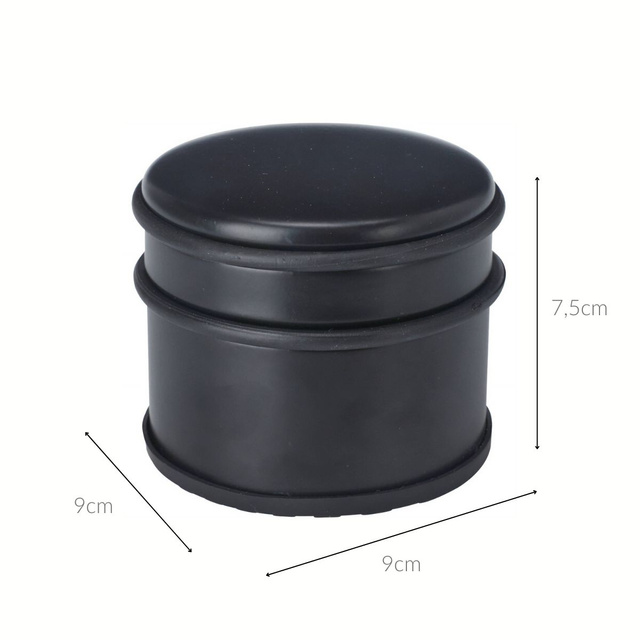 Opritor clasic pentru uși, negru mat, Ø 9 cm