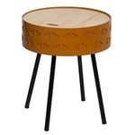 Masuta de cafea rotunda SHIRO cu depozitare