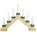 Suport de lumanare Advent din lemn, LED, 7 lumini