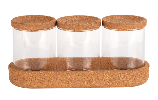 Recipiente pentru dischete și bețișoare cosmetice APIRO, 3 buc, WENKO