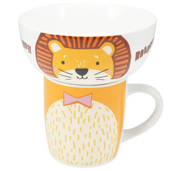 Set cadou pentru copii: bol și cană din porțelan, 600 ml + 360 ml