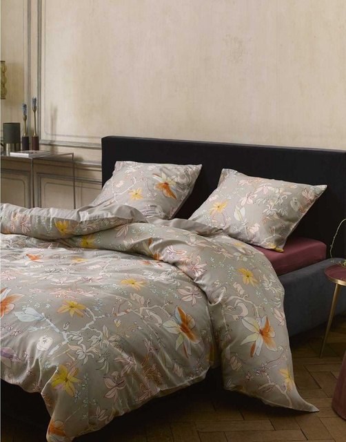 Set de lenjerie de pat din bumbac satinat pentru 2 persoane, 200 x 220 cm, Essenza